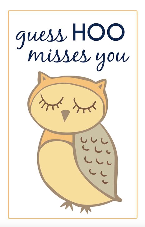 I Miss You Cards Printable Free
